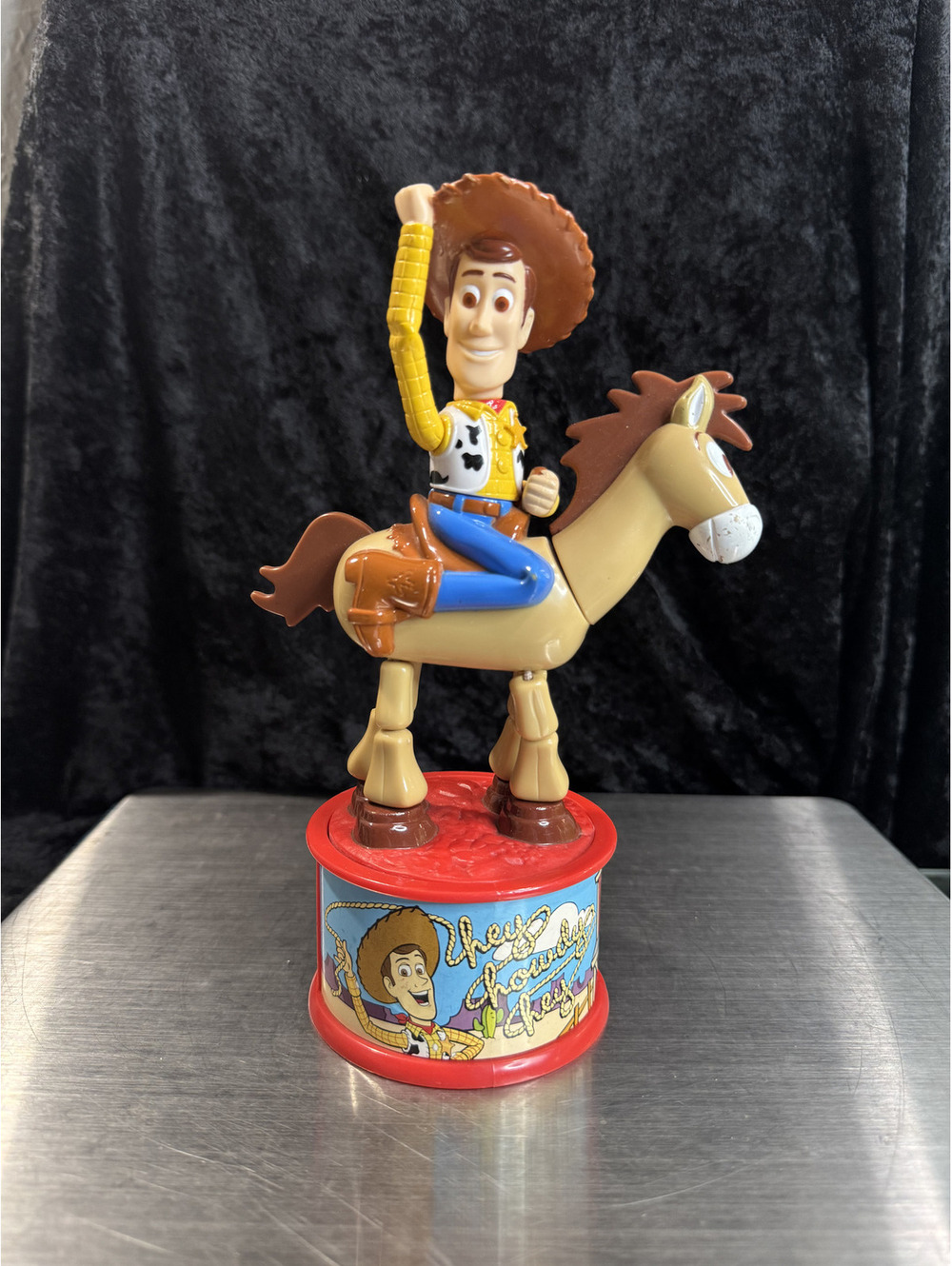 Vintage Toy Story 2 Woody's Roundup  Candy dispenser McDonalds Happy Meal 1999